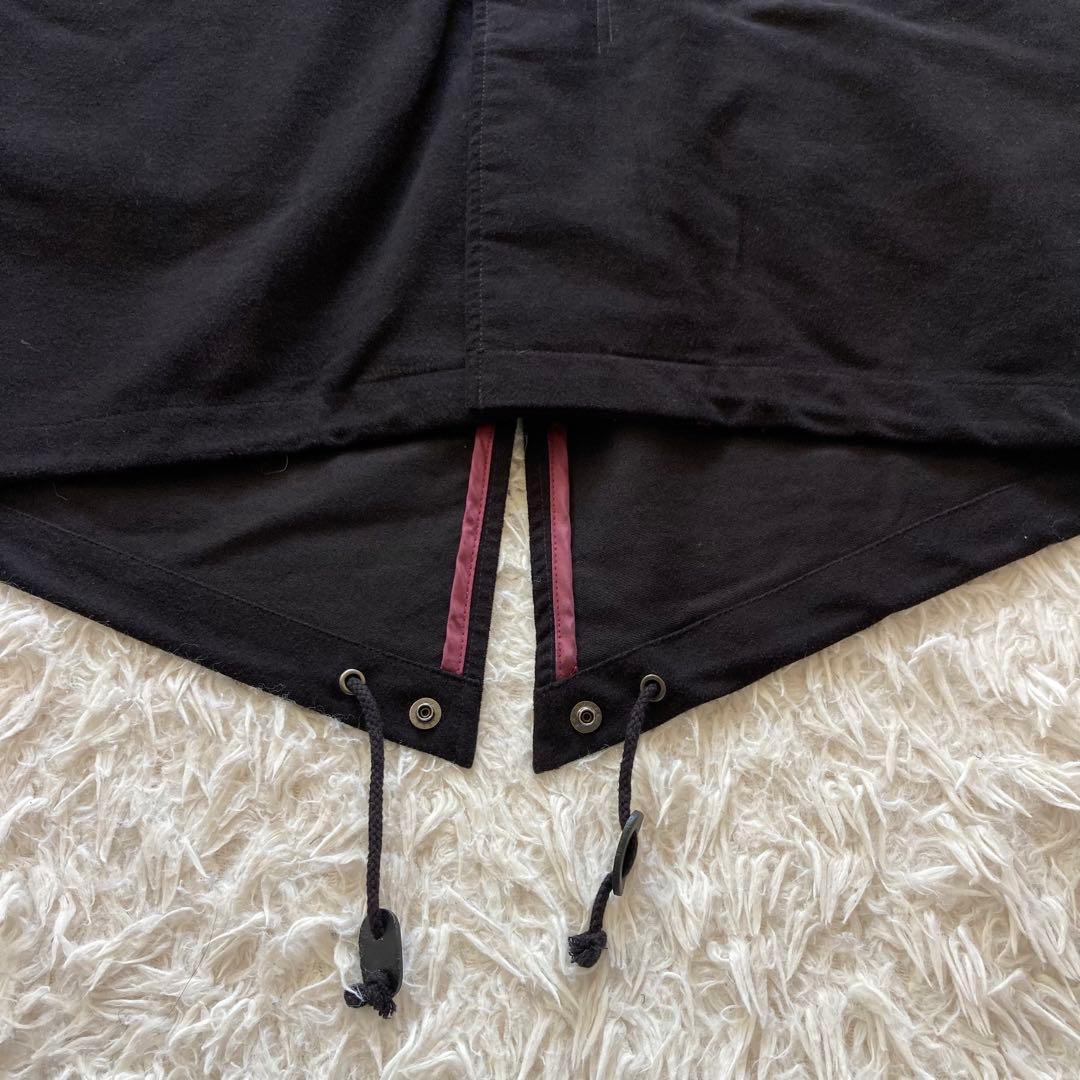 NO ID. ノーアイディー モッズコート 2 ブラック ライナー付 ファー