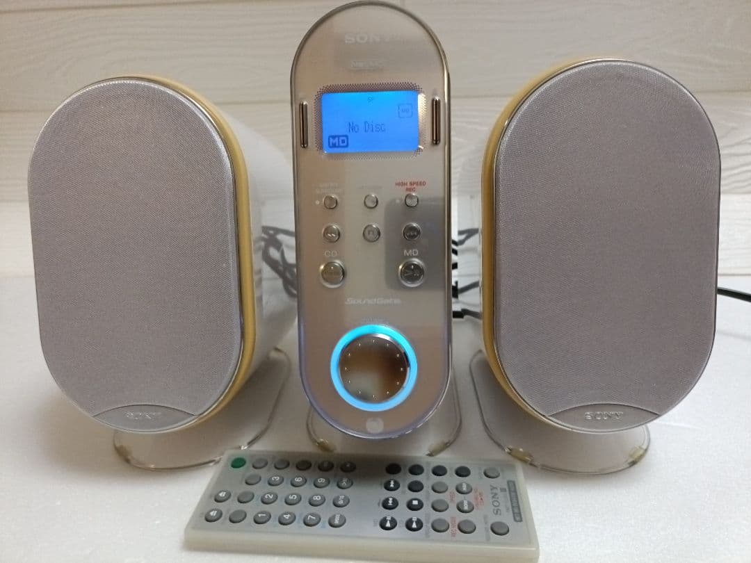 【リモコン付】SONY LAM-Z03 デスクトップオーディオ　ＣＤ＆ＭＤ