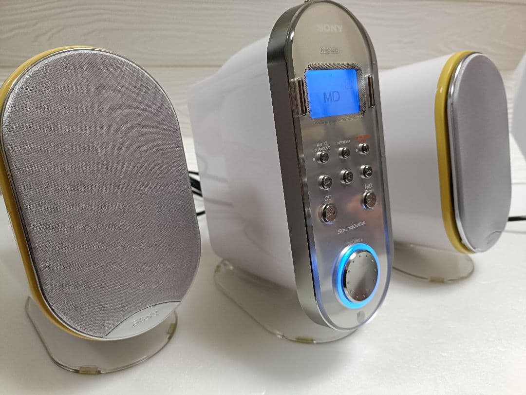 【リモコン付】SONY LAM-Z03 デスクトップオーディオ　ＣＤ＆ＭＤ