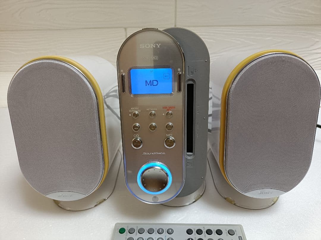 【リモコン付】SONY LAM-Z03 デスクトップオーディオ　ＣＤ＆ＭＤ