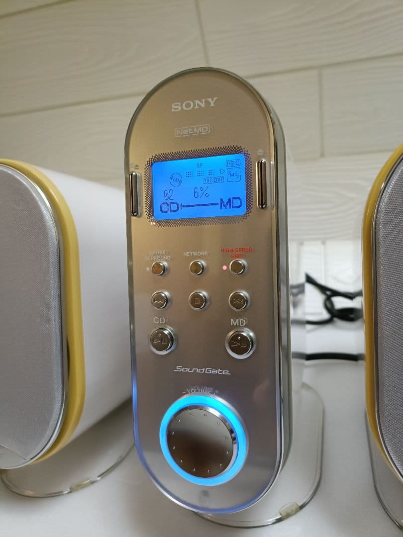 【リモコン付】SONY LAM-Z03 デスクトップオーディオ　ＣＤ＆ＭＤ