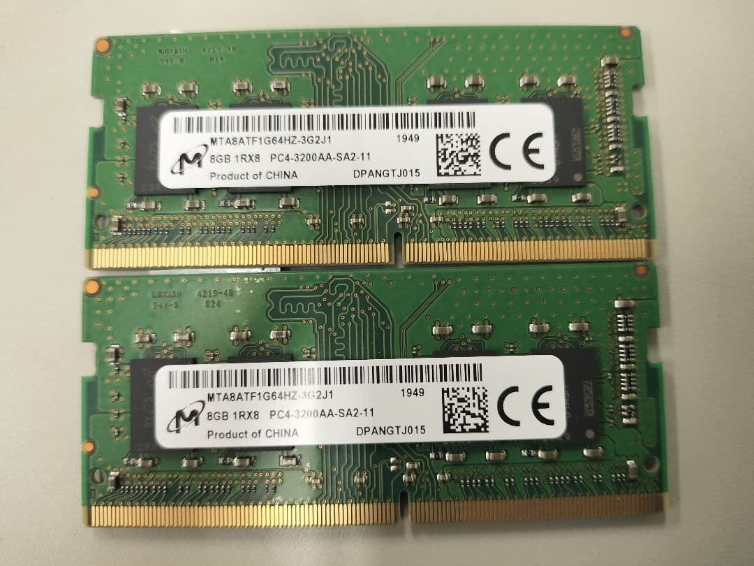 メモリ 8GB×2枚 計16GB SAMSUNG DDR4 送料無料