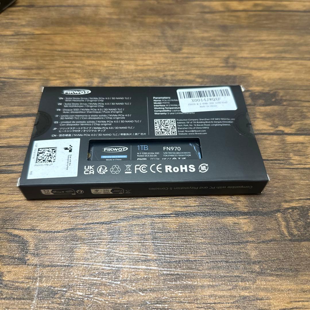 【新品未開封】FIKWOT FN970 1TB SSD