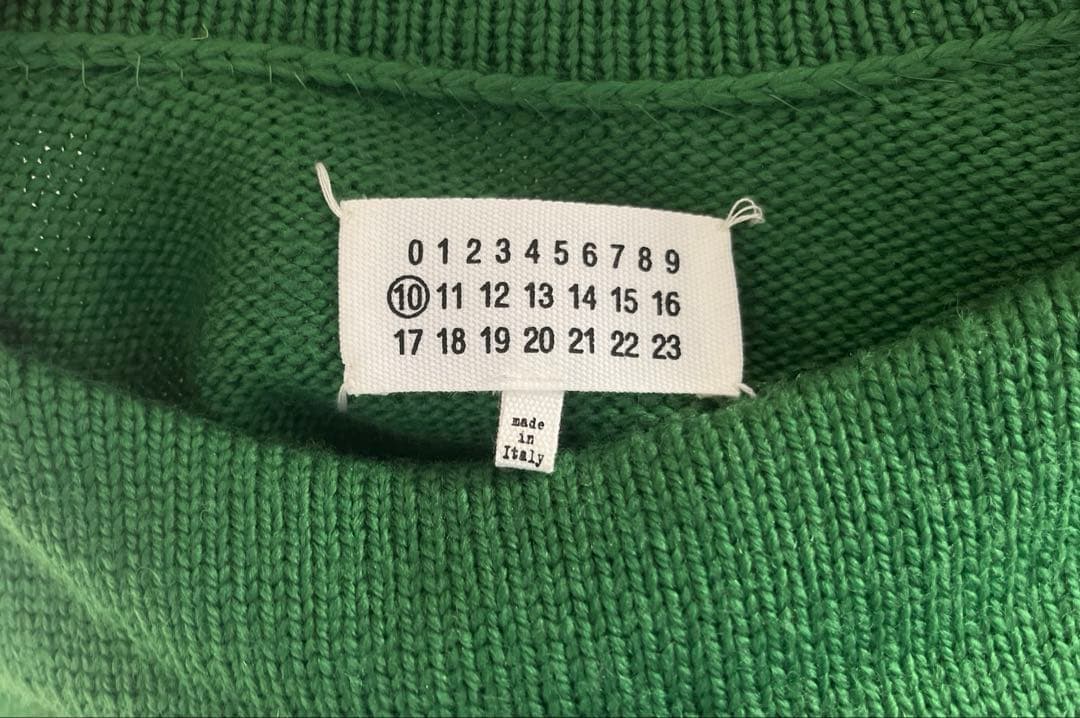 maison margiela マルジェラ　クロップドセーター21aw グリーン