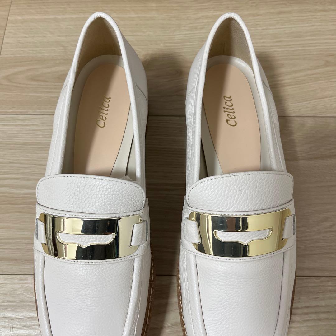 新品【日本製・本革】Celica by BARCLAY厚底ローファー 24