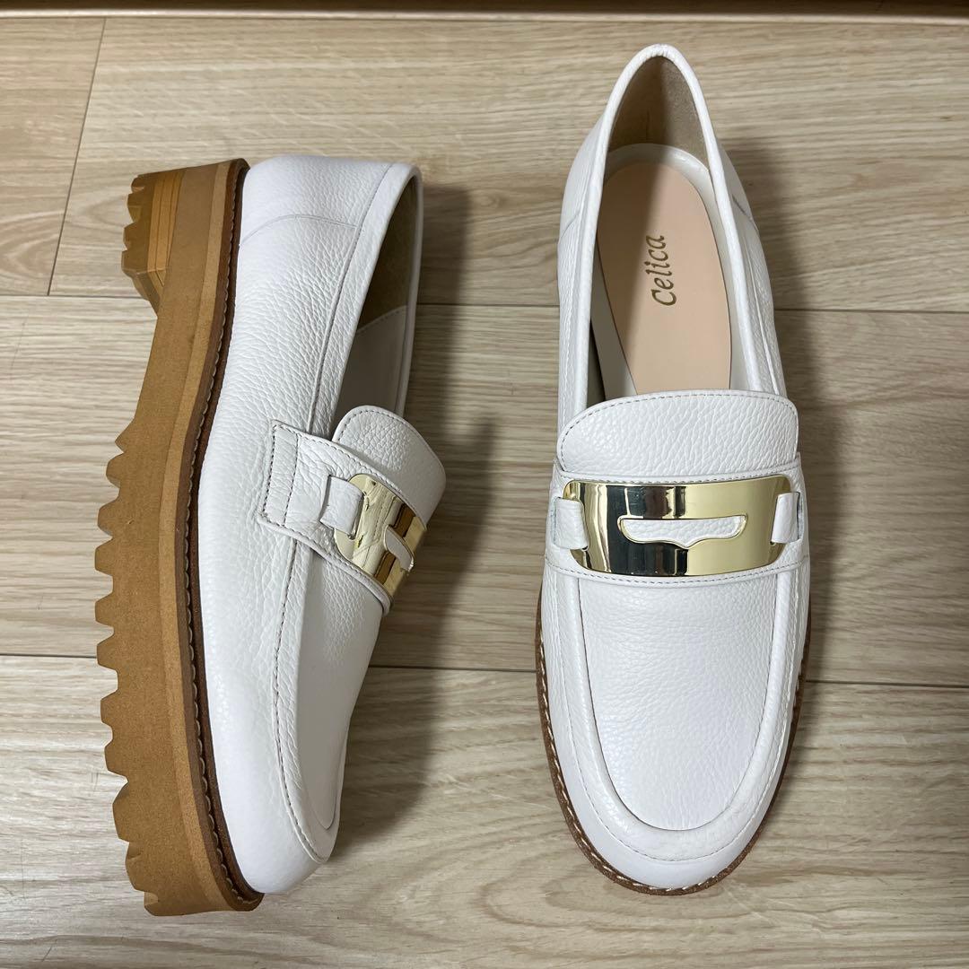 新品【日本製・本革】Celica by BARCLAY厚底ローファー 24