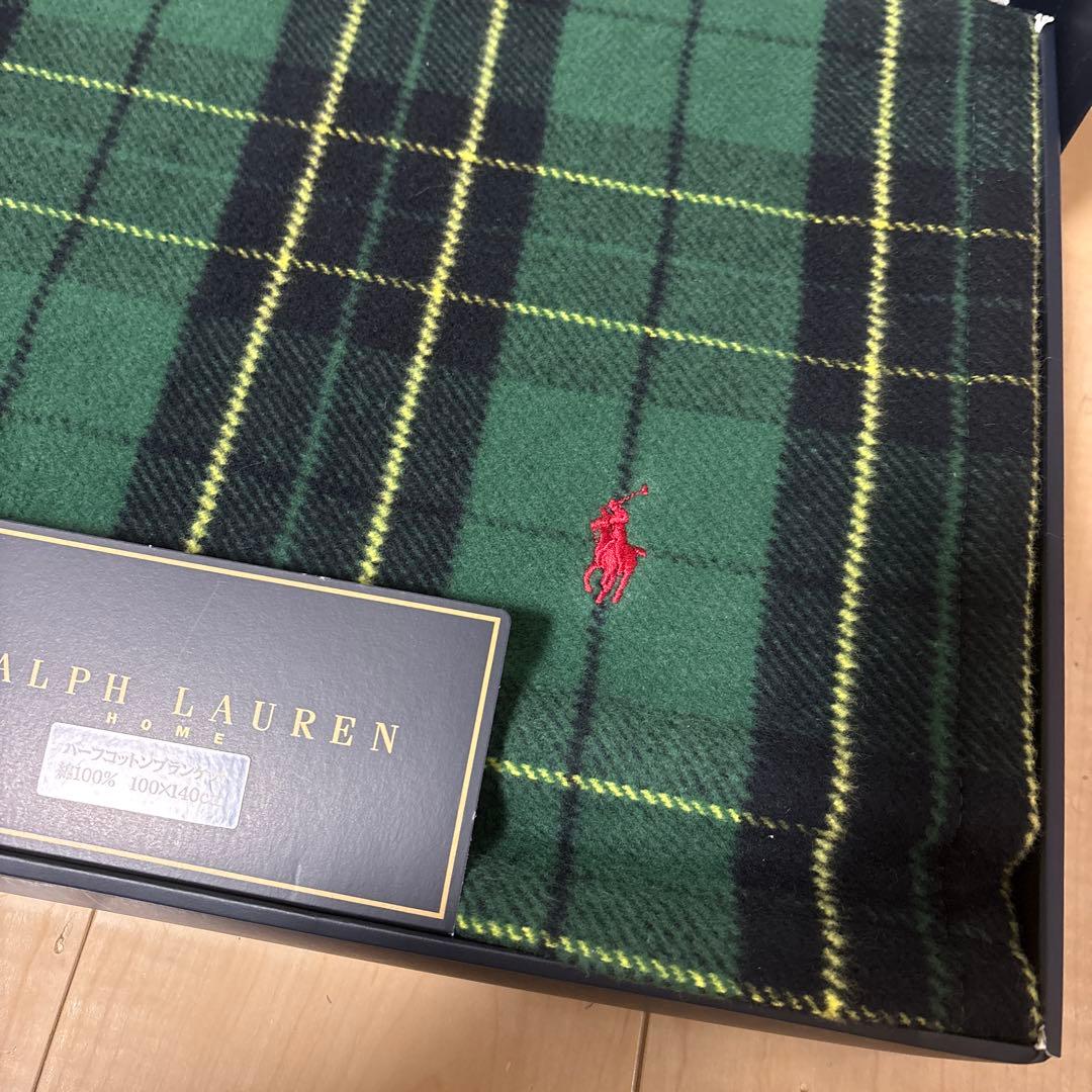 どっこいまつもとさん専用　Ralph Lauren ハーフコットンブランケット