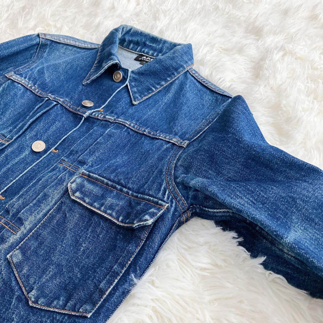 美品 A.P.C. 00s 初期タグ Gジャン 2ndタイプ 濃紺 日本製 赤耳