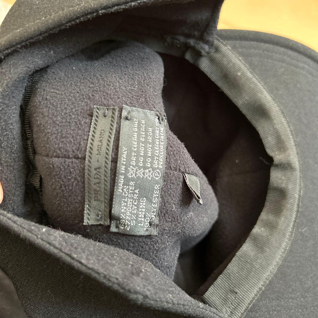 PRADA プラダ イヤーマフ キャップ 冬 M