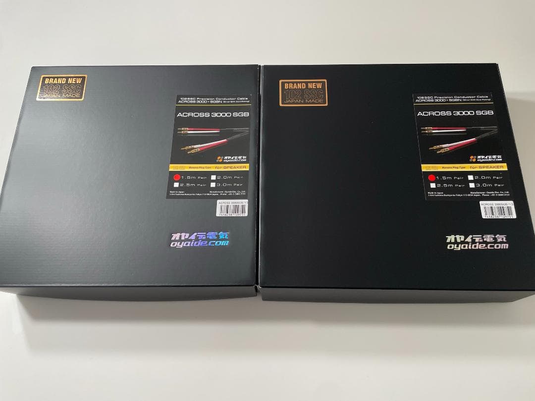 オヤイデ電気 ACROSS 3000 SGB スピーカーケーブル 4本セット