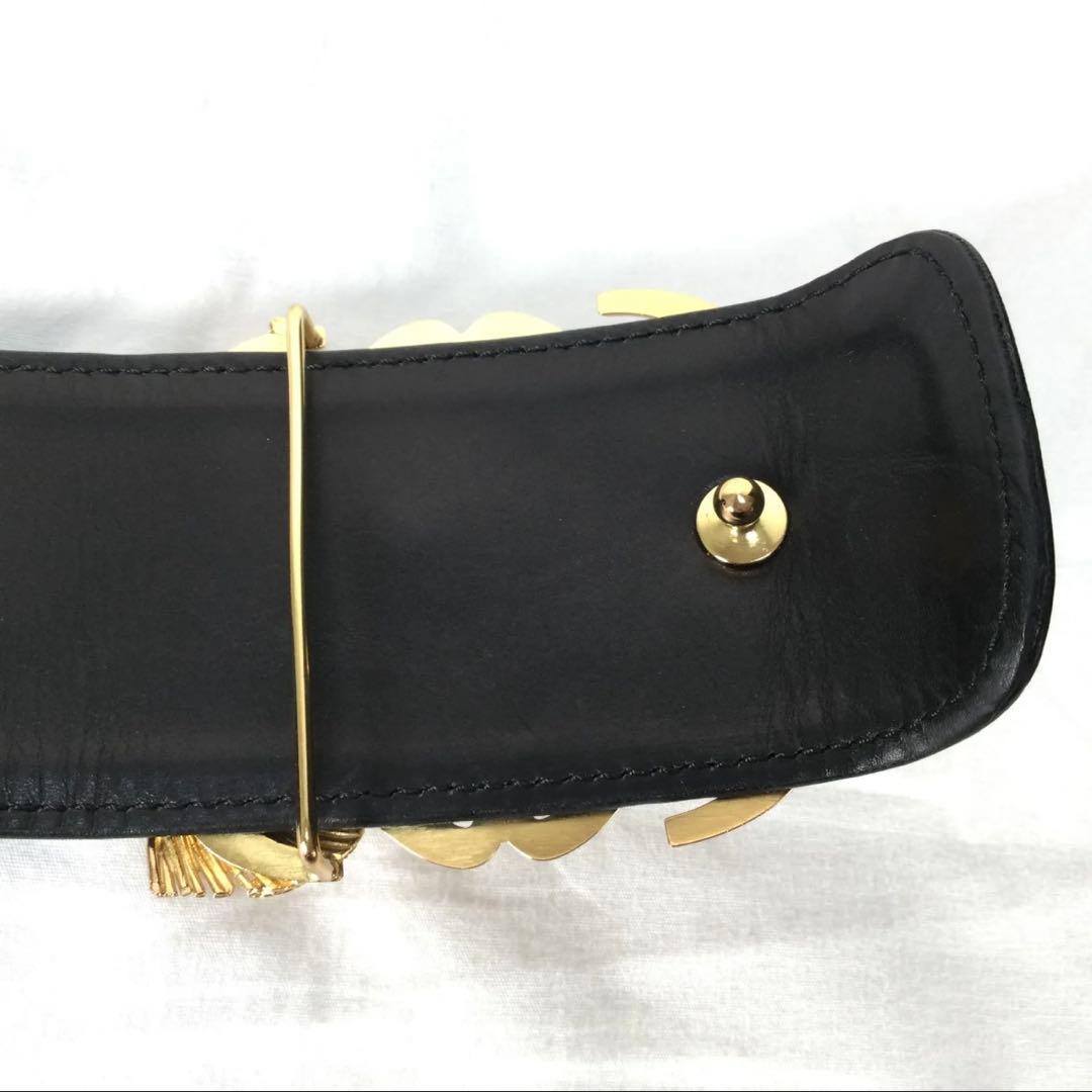 Loewe 黒 レザーベルト サイズ85