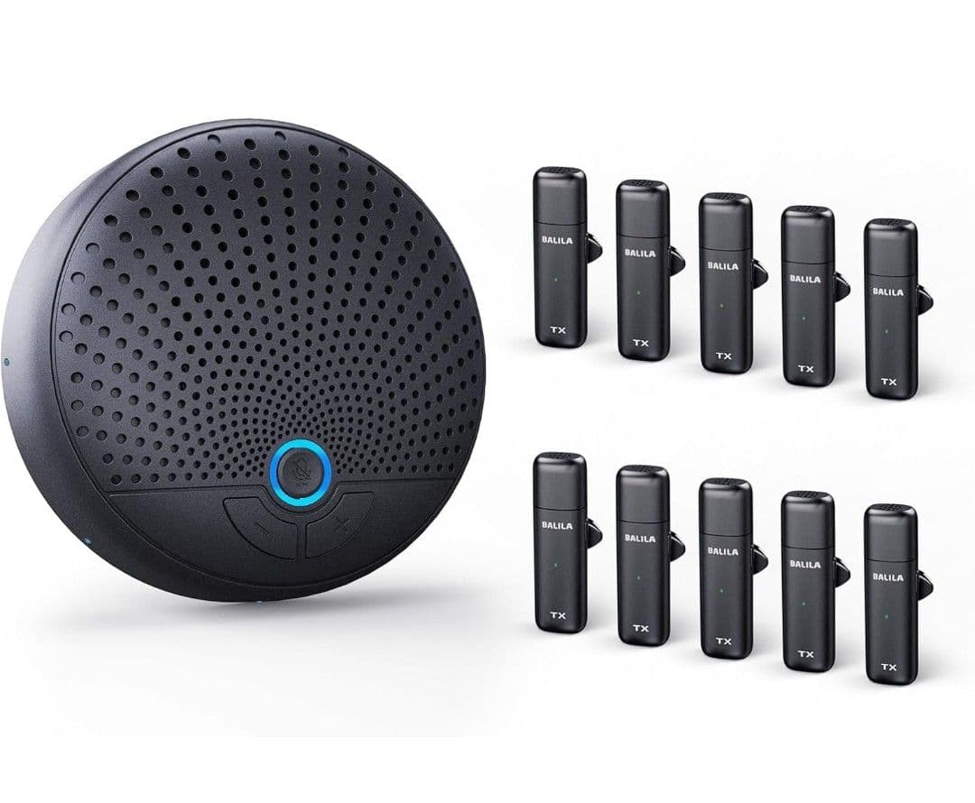 会議用マイクスピーカー 10〜15人用10個 AIマイク USBスピーカーフォン