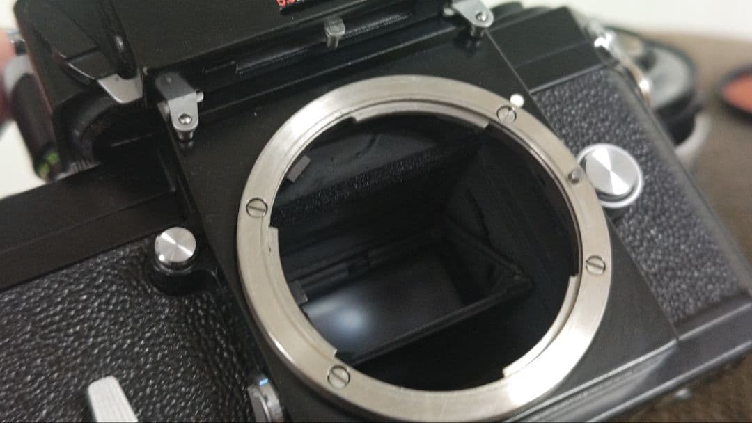 ニコンFフォトミックファインダー、実用品　50mm F1.4レンズ付、露出計OK