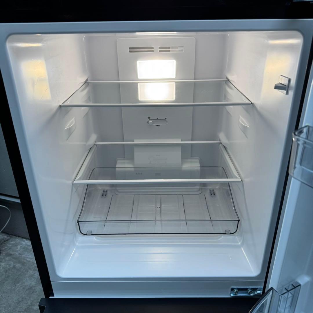 177⭐️2024年製美品★ツインバード　冷蔵庫　ミラー　ブラック　鏡　一人暮らし