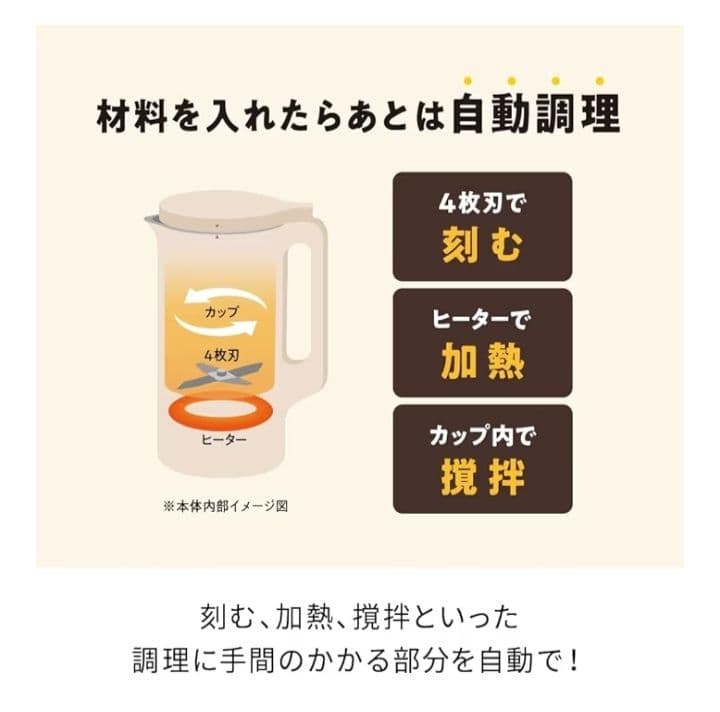 recolte 自動調理ポット スープメーカー 大容量 約600ml　送料無料