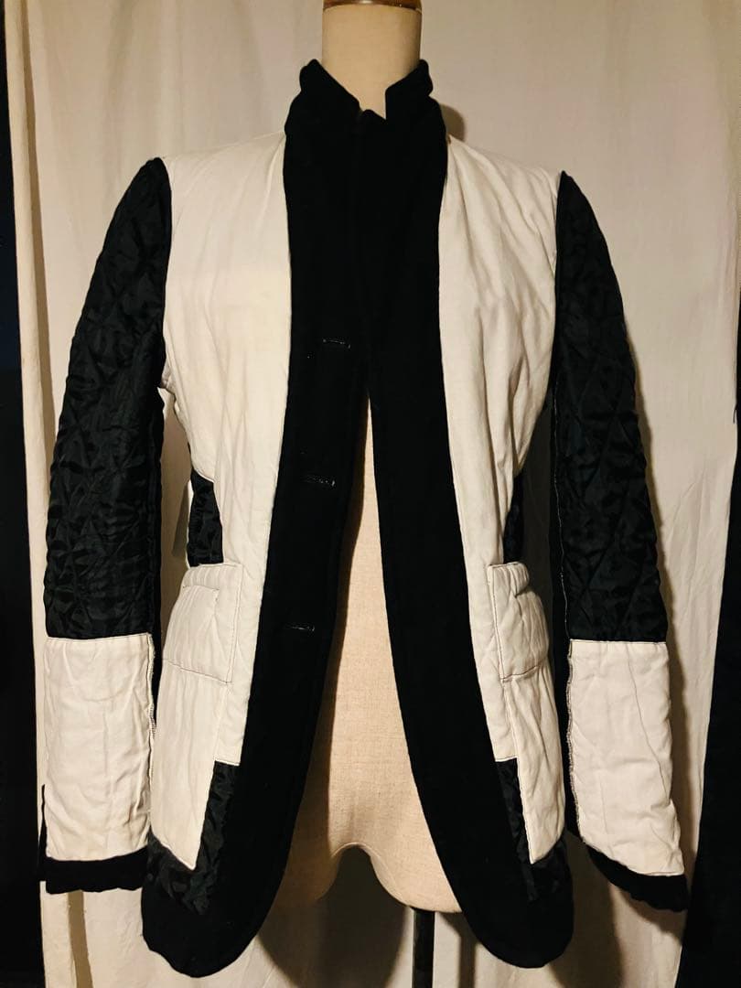 美品ブラックコムデギャルソン　キルティングジャケット