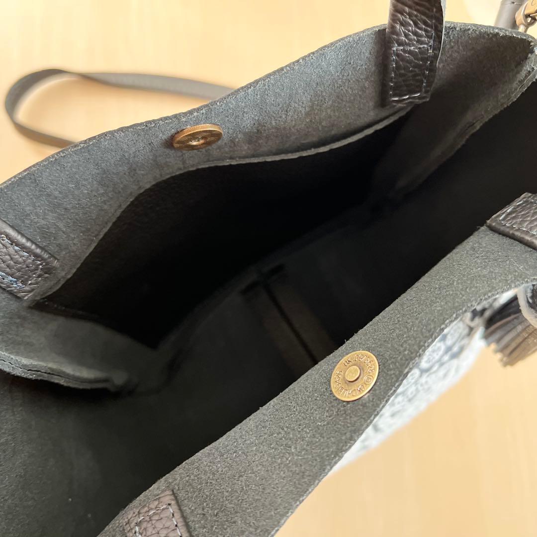 トート型本革ショルダーバッグ forest tile RB601-271