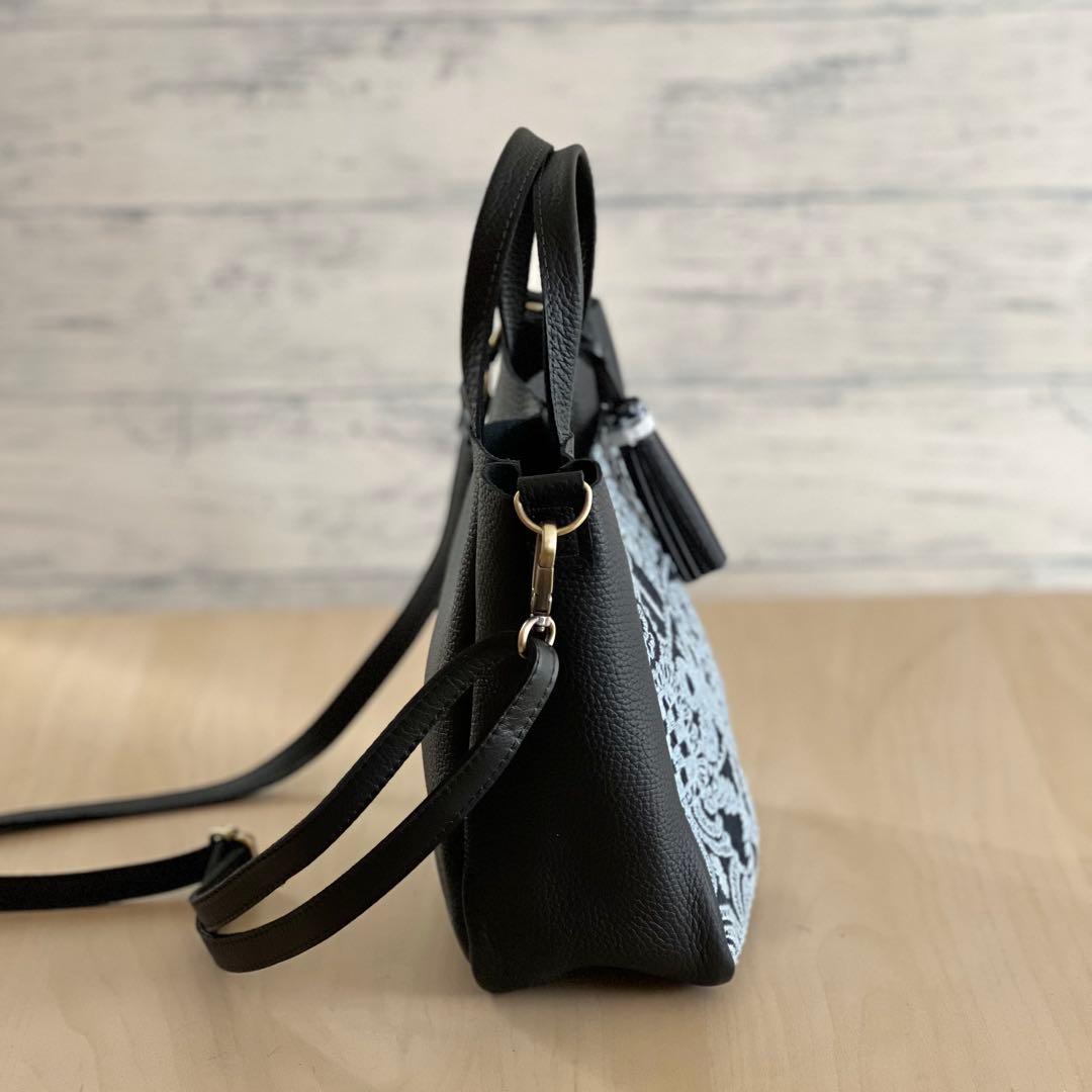 トート型本革ショルダーバッグ forest tile RB601-271