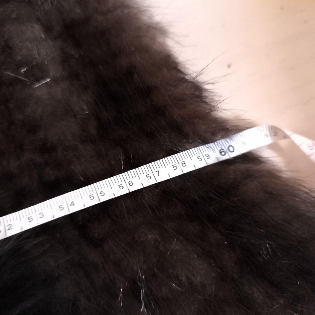美品！ミンク+フォックス　ダークブラウン 毛皮 ケープスタイル　ポンチョ