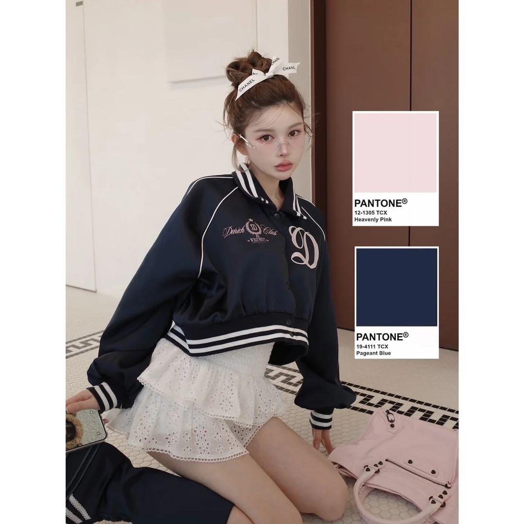 新品タグ付き ダーリッチ Darich Clubスカジャン ネイビー