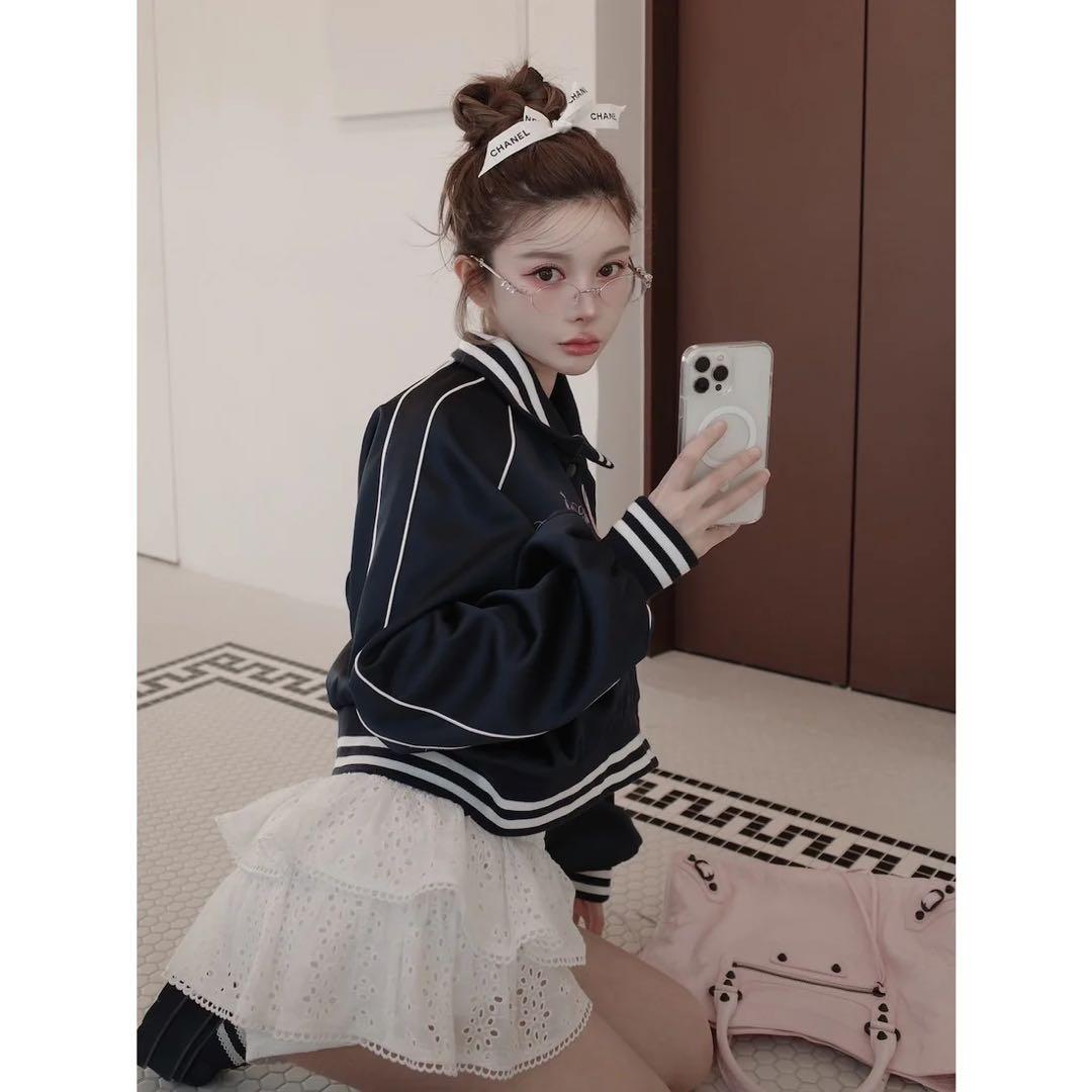 新品タグ付き ダーリッチ Darich Clubスカジャン ネイビー