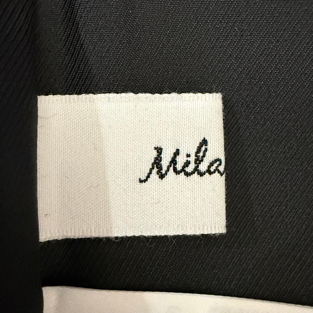 24SS✨ミラオーウェン 金釦ダブルブレストロングブレザー ネイビー FREE