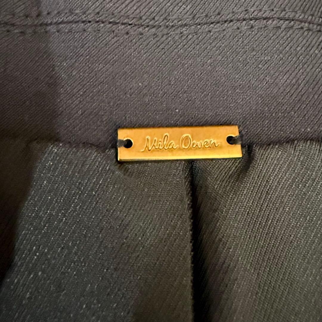 24SS✨ミラオーウェン 金釦ダブルブレストロングブレザー ネイビー FREE