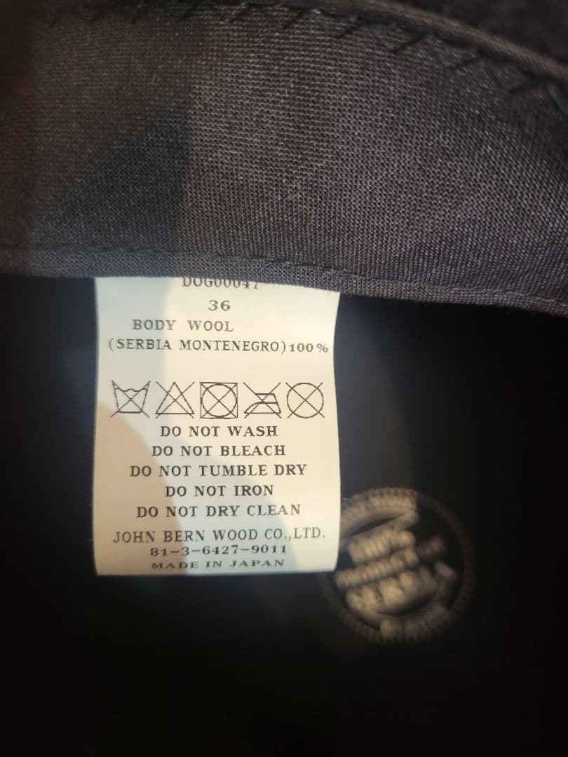 THE H.W.DOG&Co. トラベラーズハット ネイビー サイズ36