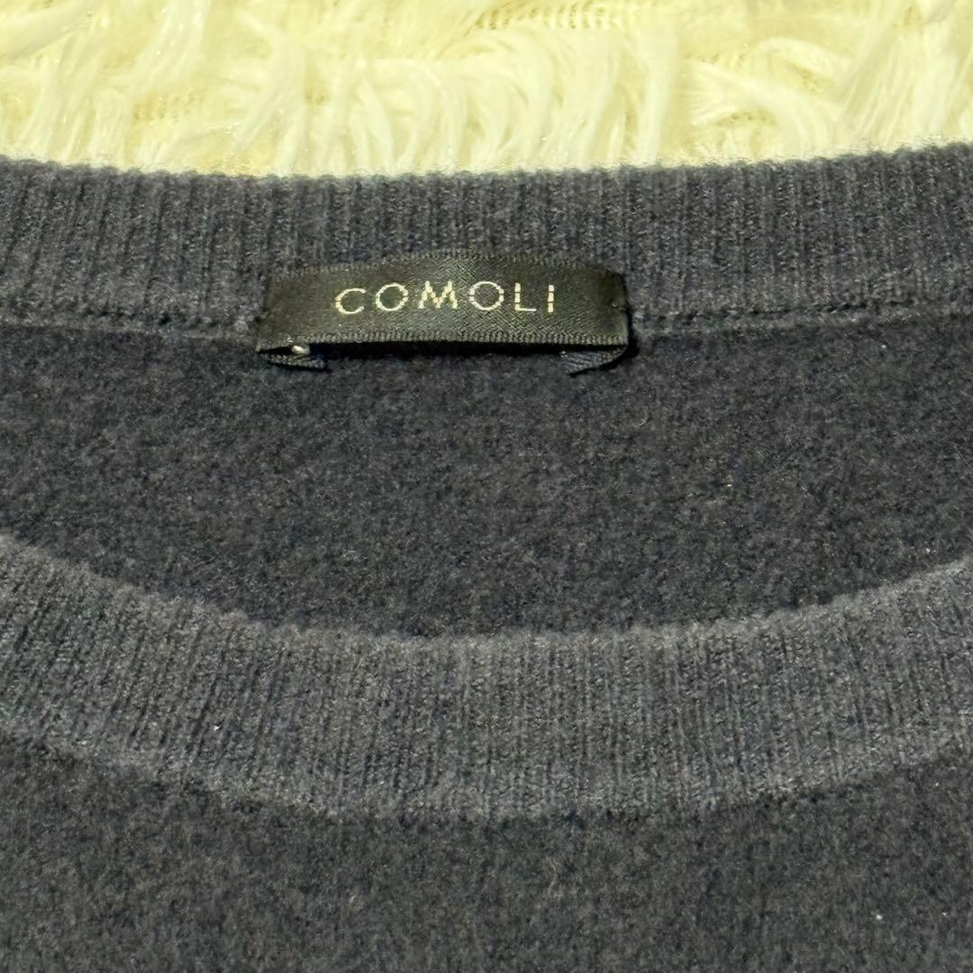 COMOLI コモリ ウール100% クルーネック ニット セーター