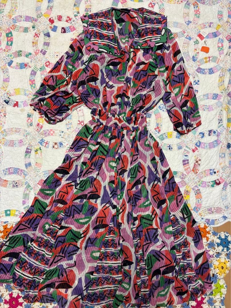 diane freis 風　ワンピース　ダイアンフレイス　vintage 古着