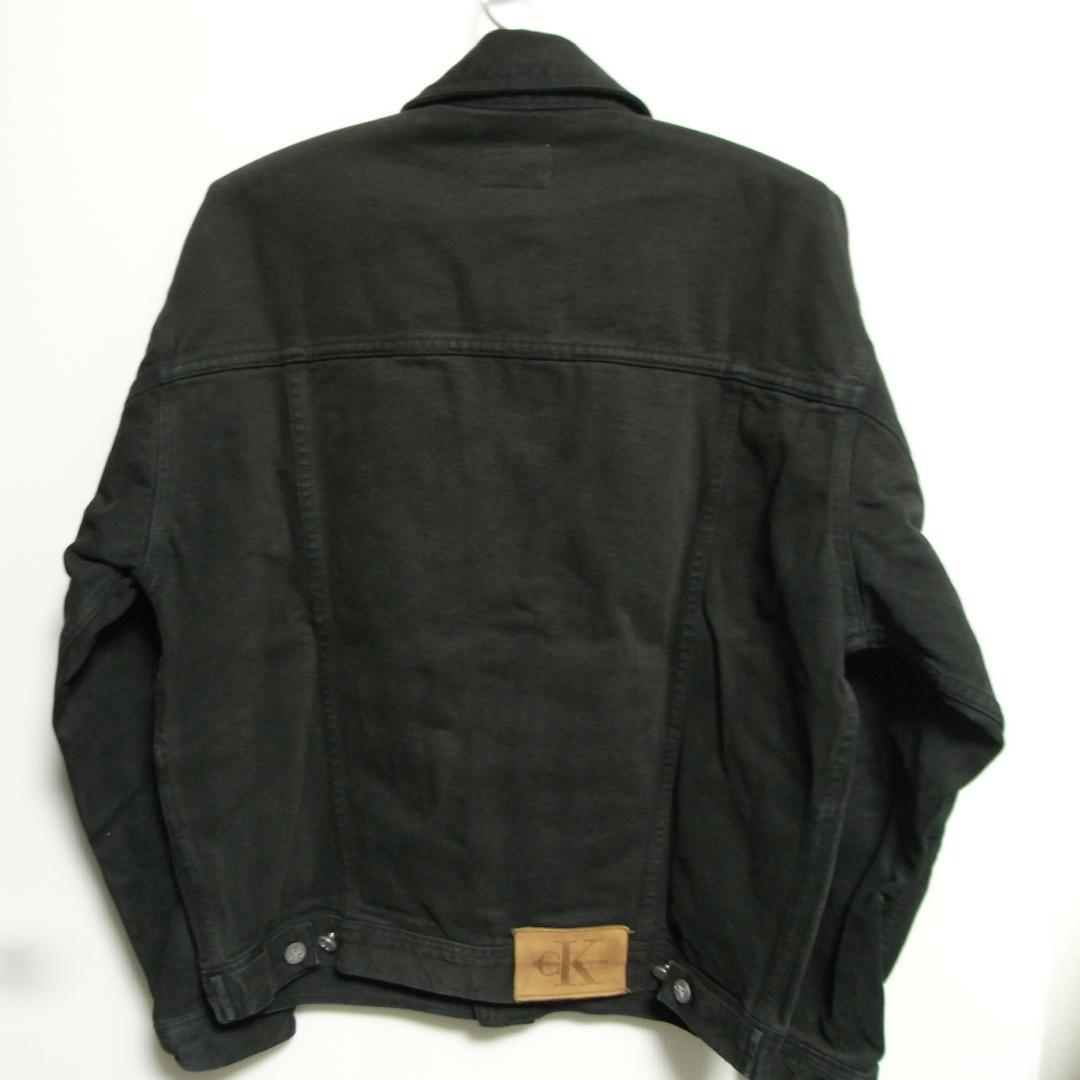 90s カルバンクラインジーンズ ブラックデニムジャケット S