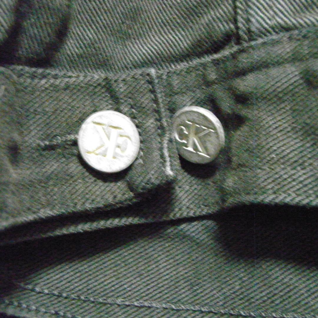 90s カルバンクラインジーンズ ブラックデニムジャケット S