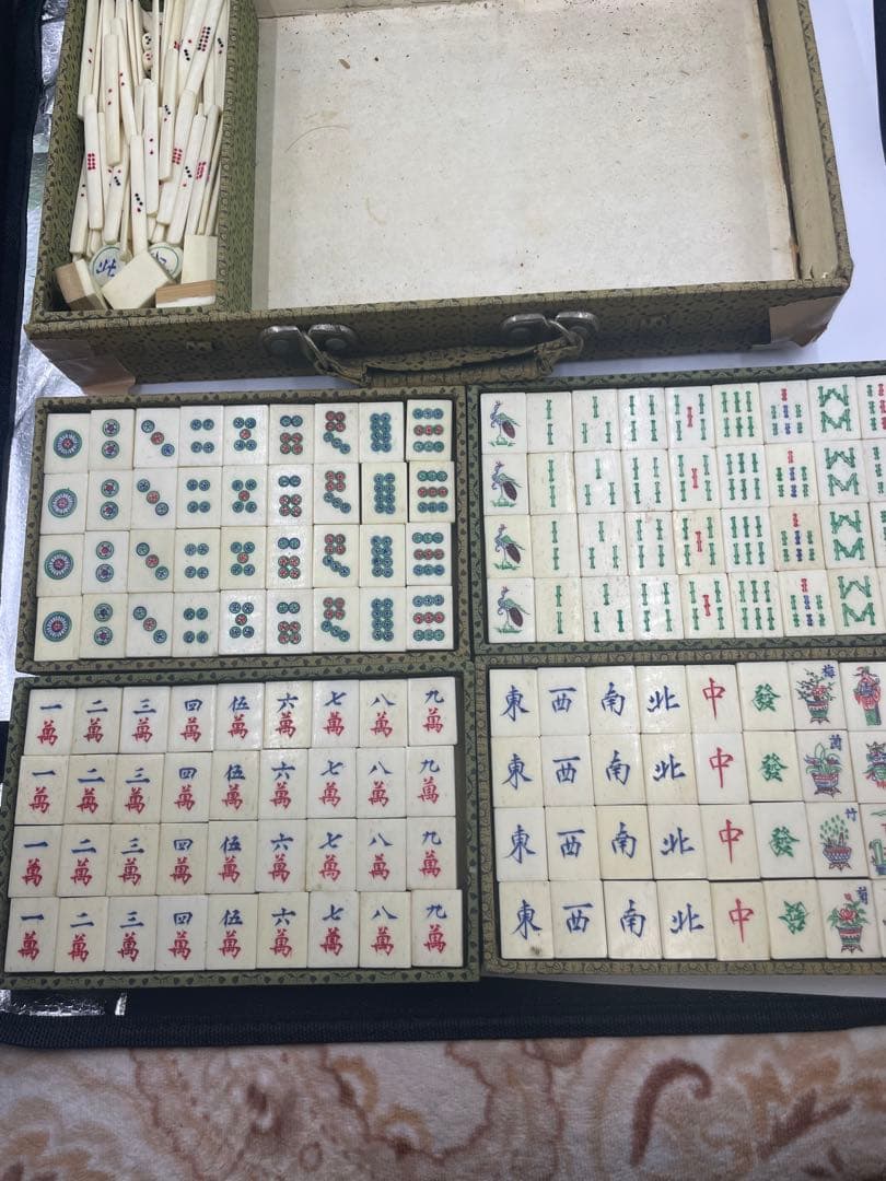 麻雀牌セット 骨制