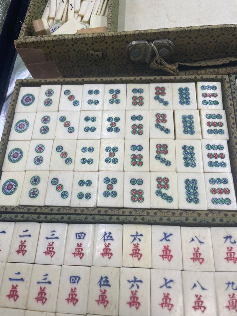 麻雀牌セット 骨制