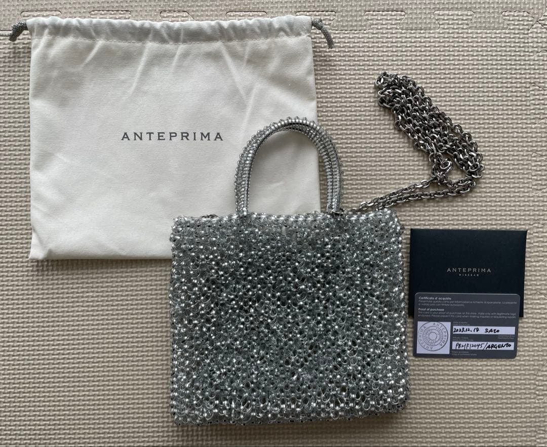 ANTEPRIMA アンテプリマ ミニアトゥーラシルバー　ショルダーバッグ