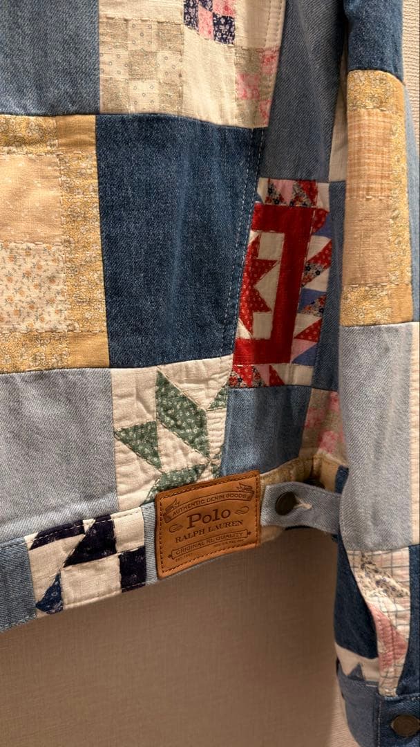 ポロラルフローレンPOLORALPHLAUREN パッチワーク デニムジャケット