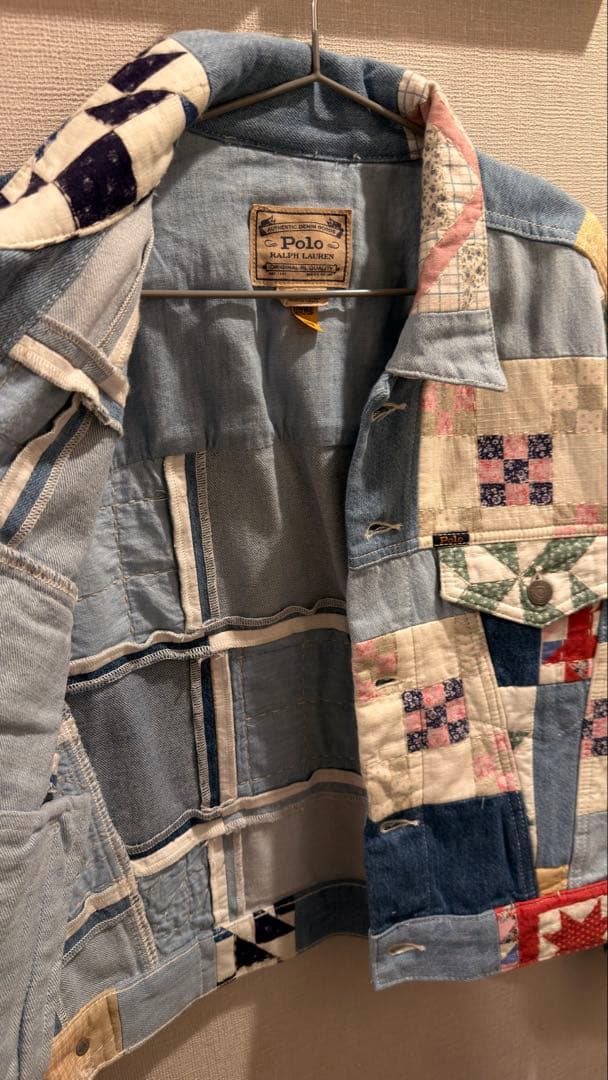 ポロラルフローレンPOLORALPHLAUREN パッチワーク デニムジャケット