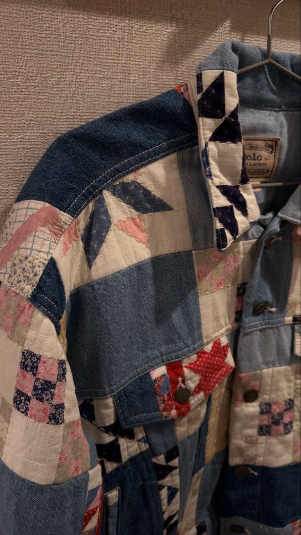 ポロラルフローレンPOLORALPHLAUREN パッチワーク デニムジャケット