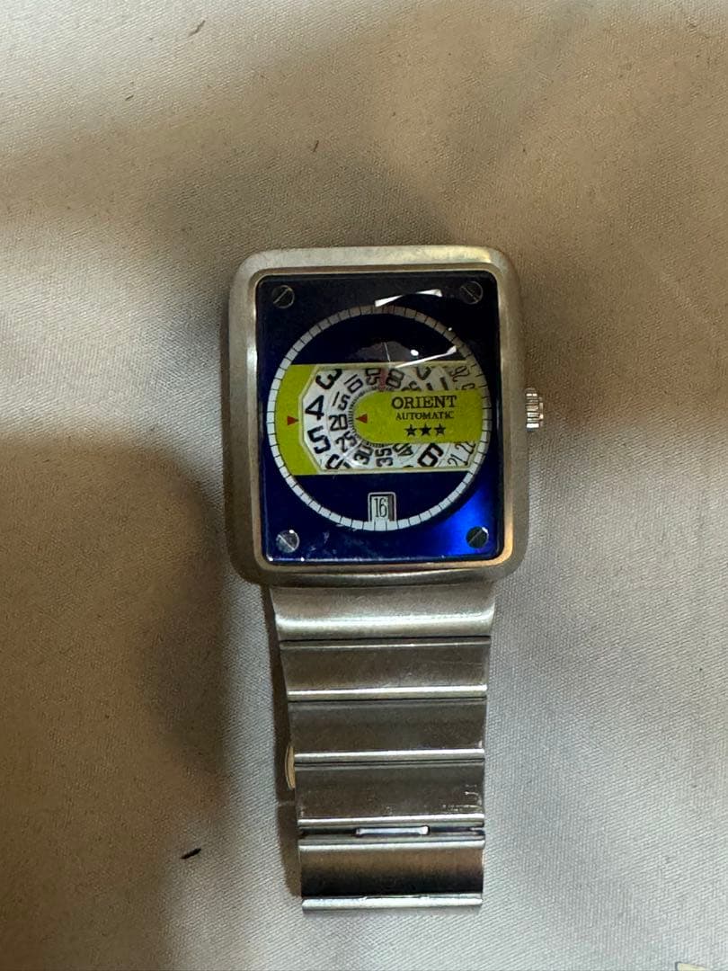 ORIENT 自動巻き 腕時計 スクエアケース