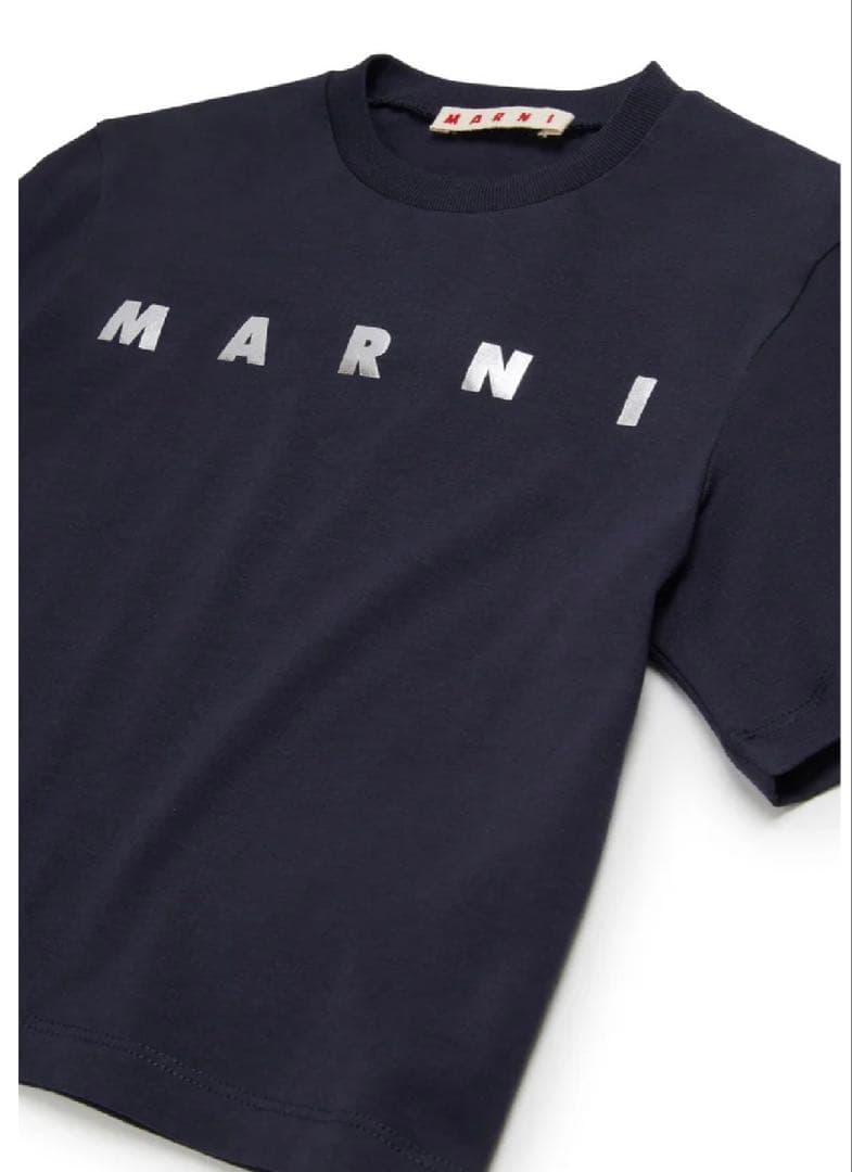Marni マルニ　ロゴTシャツ　ネイビー