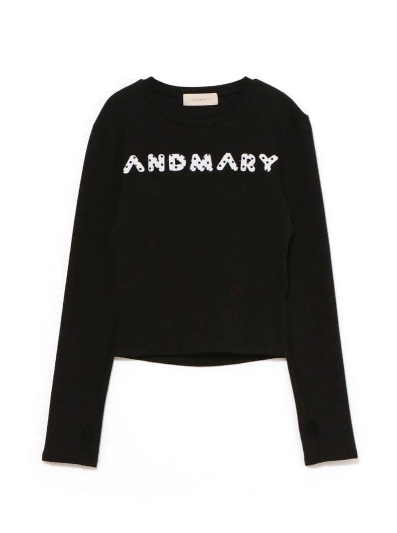 andmary アンドマリー Mary logo pattern tops