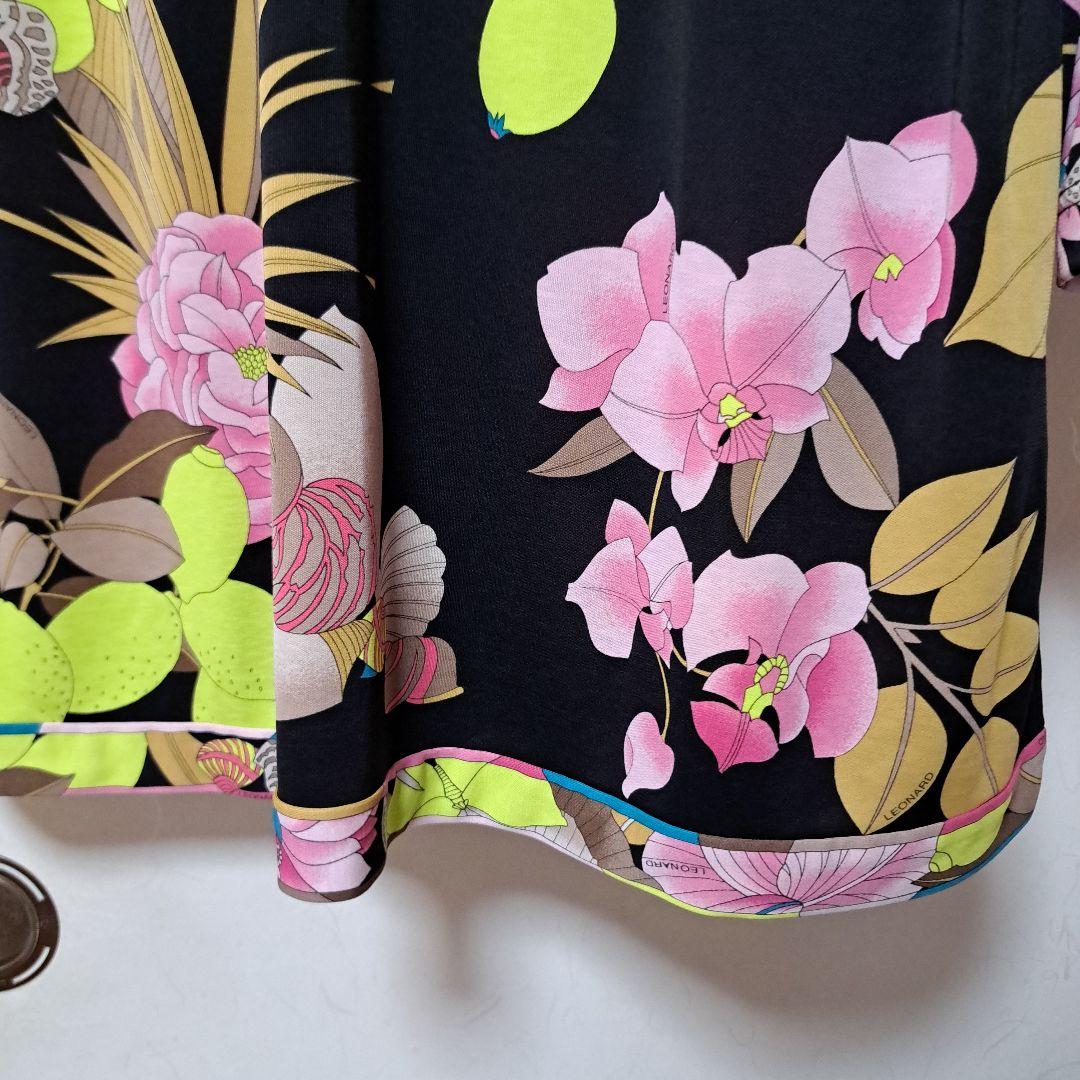 LEONARD SPORT レオナールスポーツ 七分袖カットソー 42 黒