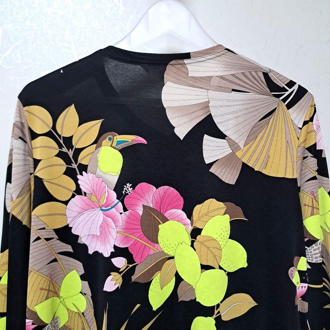 LEONARD SPORT レオナールスポーツ 七分袖カットソー 42 黒