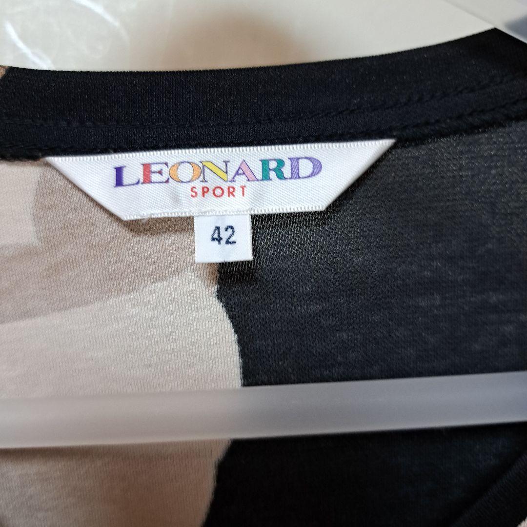 LEONARD SPORT レオナールスポーツ 七分袖カットソー 42 黒