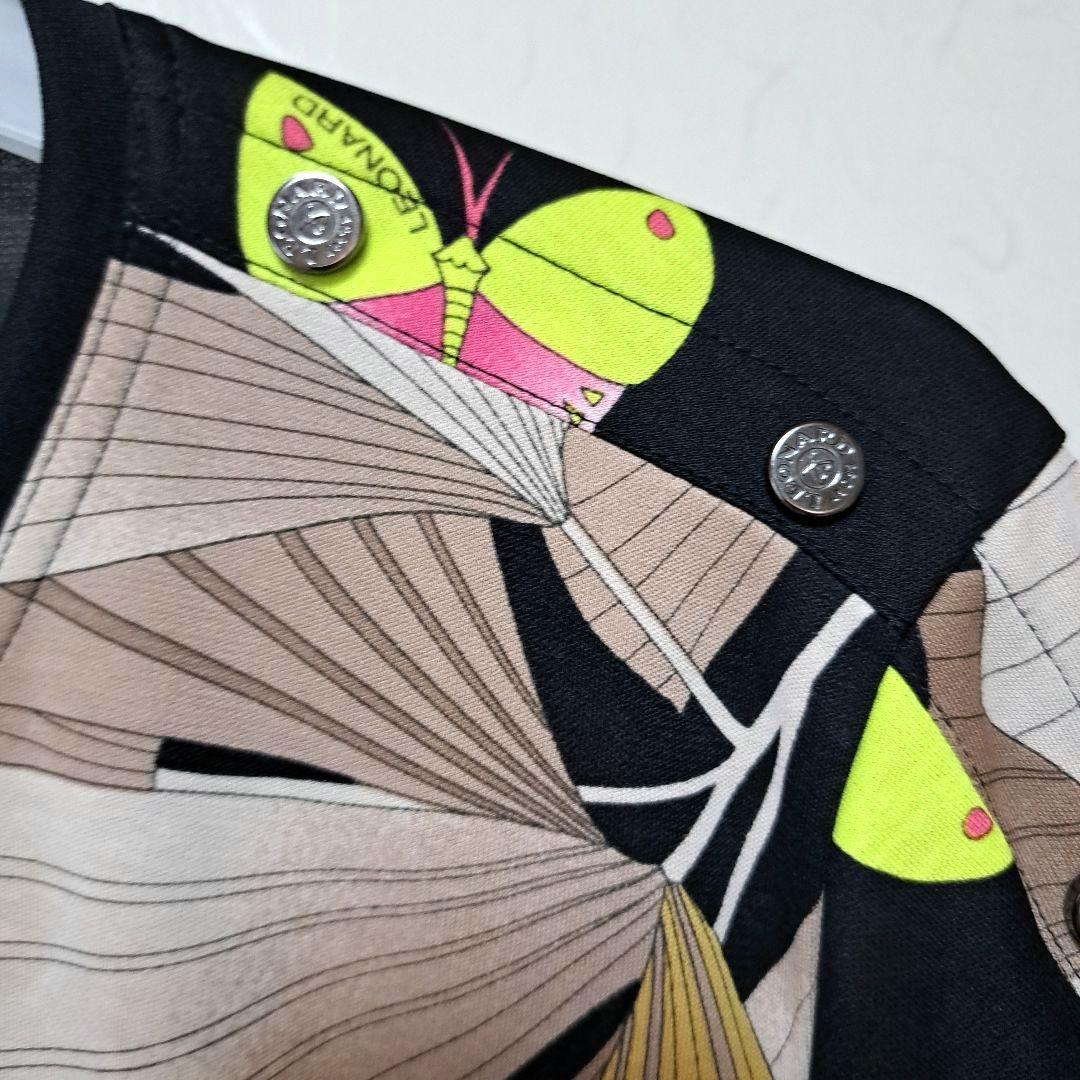 LEONARD SPORT レオナールスポーツ 七分袖カットソー 42 黒