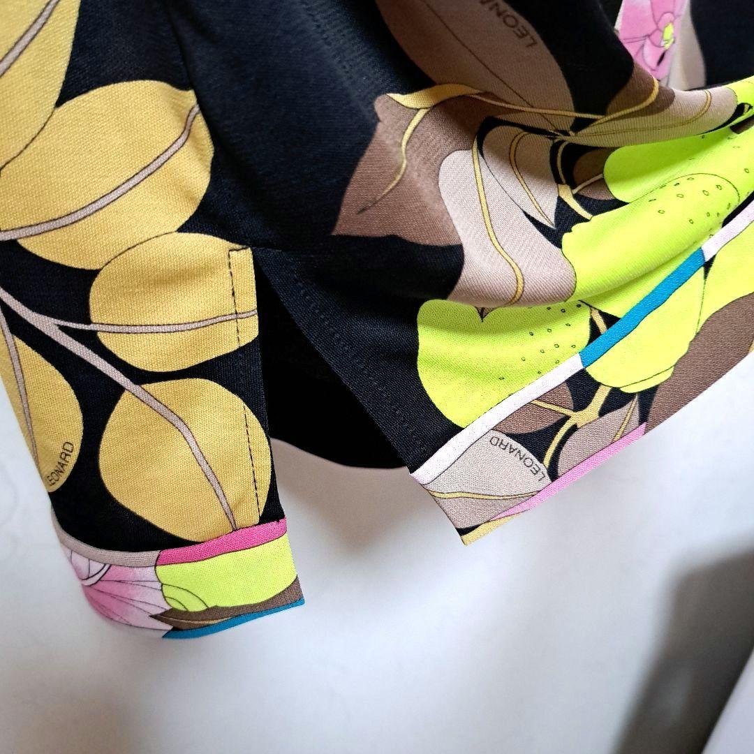 LEONARD SPORT レオナールスポーツ 七分袖カットソー 42 黒