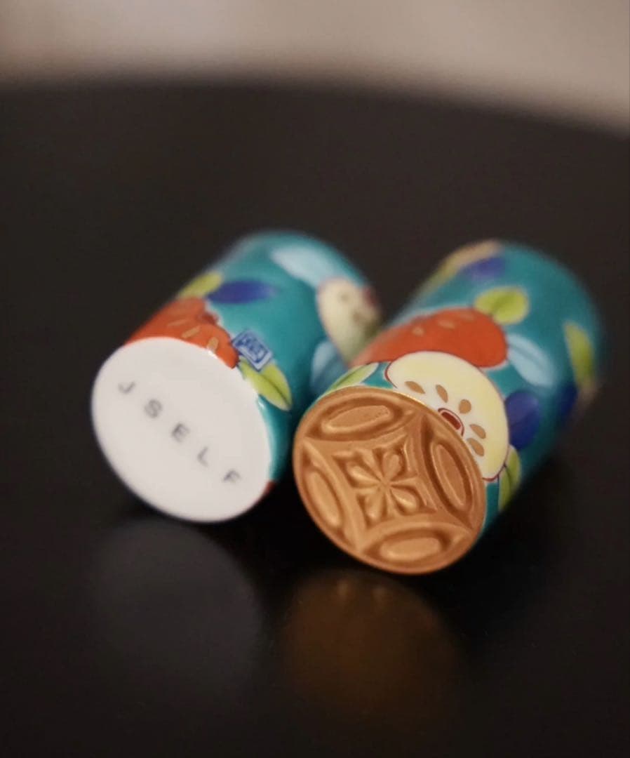 JSELF × 畑萬陶苑 鍋島 緑濃橘文 Lipstick Case