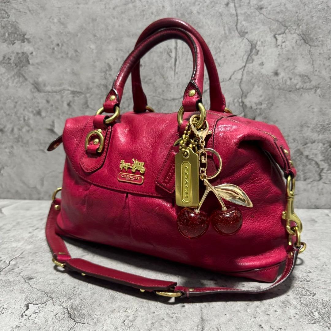 バッグ Coach Y2K Ashley Leather Boston Bag