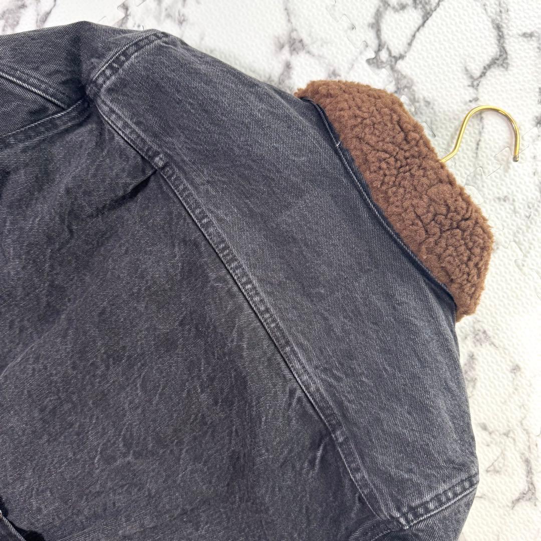 極美品◎RRL グリズリージャケット　デニム×ボア　異素材切り替え　希少モデル