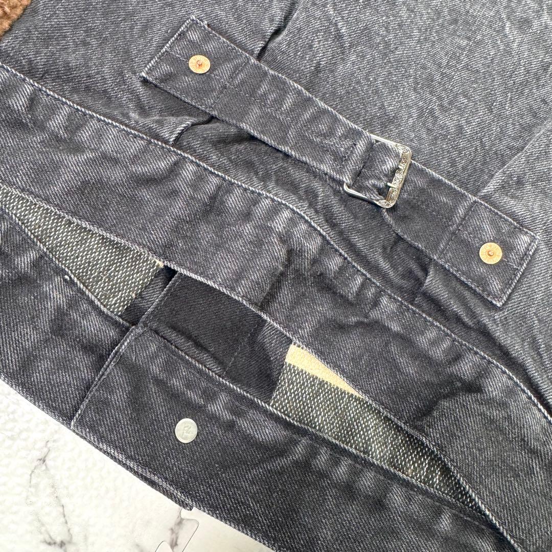 極美品◎RRL グリズリージャケット　デニム×ボア　異素材切り替え　希少モデル